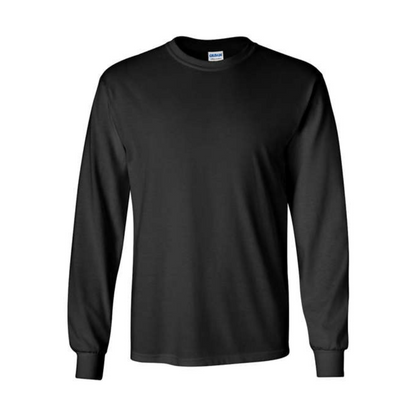 Gildan® 2400 Ultra Cotton™ Long Sleeve T-Shirt, One Color Imprint Front & Back