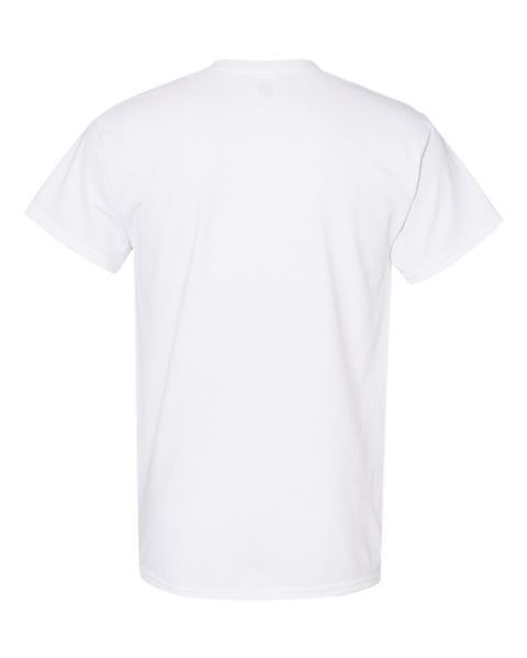 Gildan® 5000 Heavy Cotton™ T-Shirt, Two Color Imprint Front & Back